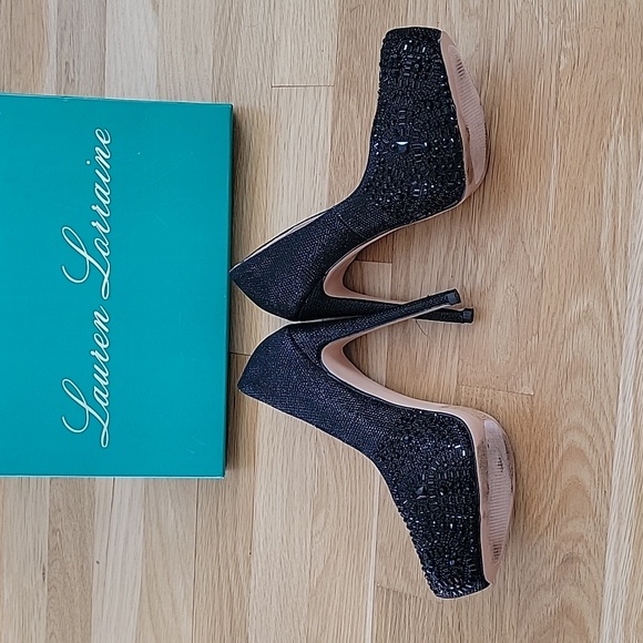 Black Sparkle Dress Shoes - Picture 8 of 8